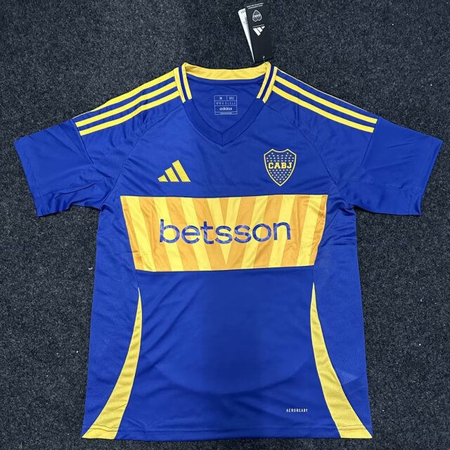 (S-4XL) 2024-2025 Boca Juniors home Blue Thailand Soccer Jersey AAA