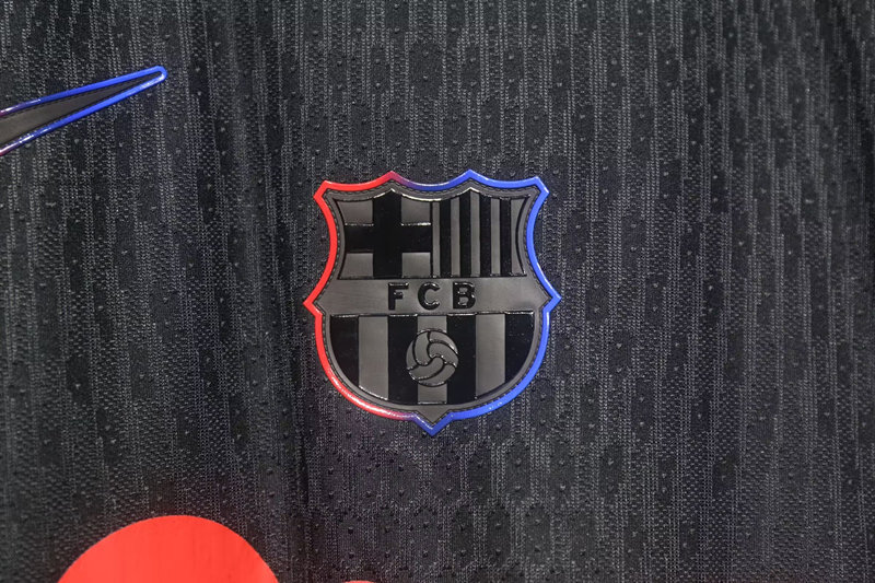 (S-3XL) Player Version 2024-2025 Barcelona Away Black Thailand Soccer Jersey AAA-518