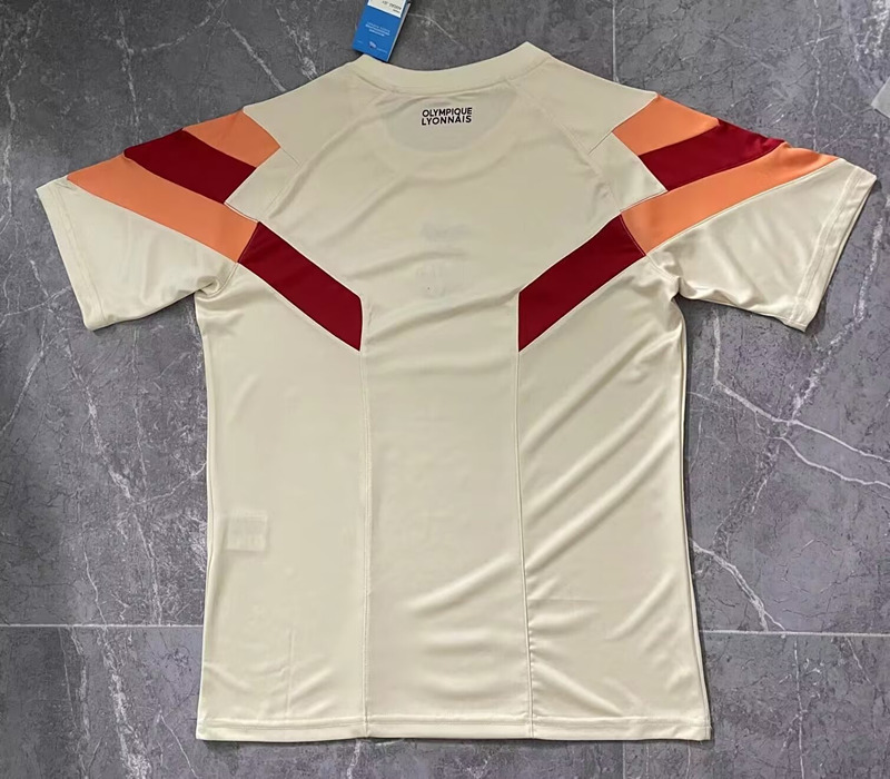 2024-2025 Olympique Lyonnais Beige Thailand Training Jersey AAA-2786