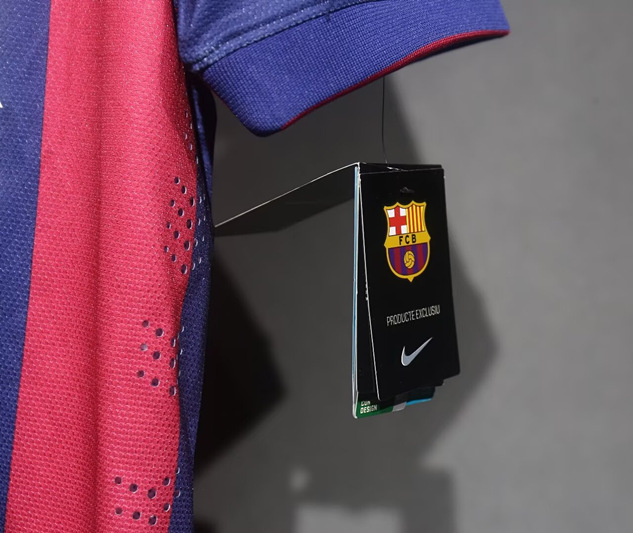 Player Version 14-15 Retro Version Barcelona Home Red&Blue Thailand Soccer Jersey AAA-4563