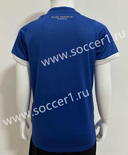 (Without Shorts) Player Version 2023-2024 Olympique de Marseille Away Blue Thailand Kids/Youth Soccer jersey-SJ