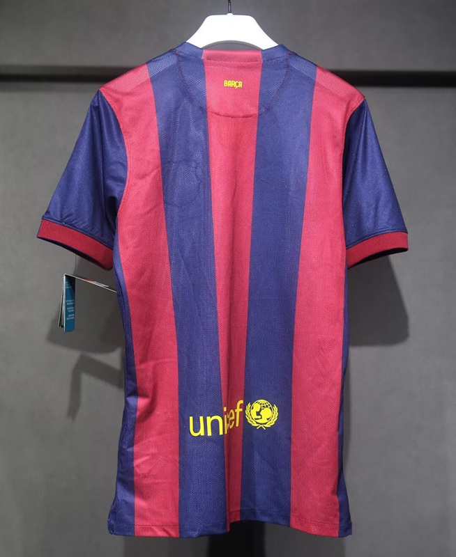 Player Version 14-15 Retro Version Barcelona Home Red&Blue Thailand Soccer Jersey AAA-4563