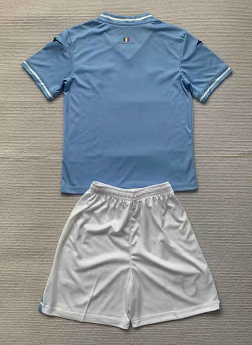 2024-2025 Lazio Home Blue Kid/Youth Soccer Uniform-AY