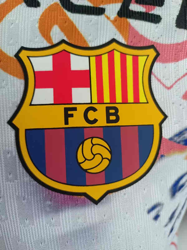 Player Version 2025-2026 Special Version Barcelona White Thailand Soccer Jersey AAA-0871
