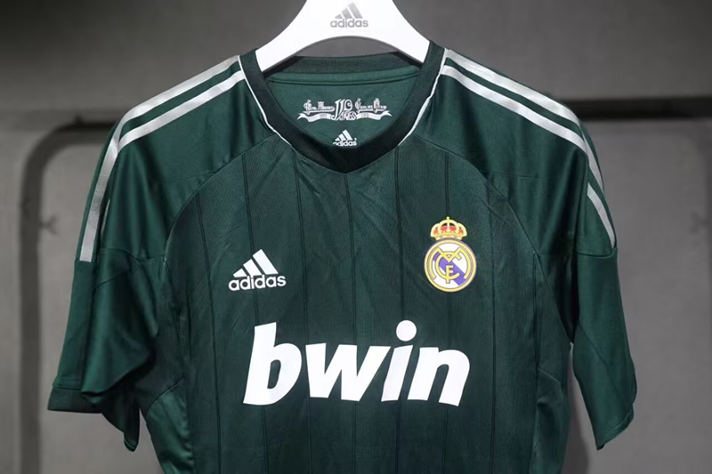 Player Version 12-13 Retro Version Real Madrid 2nd Away Green Thailand Soccer Jersey AAA-518