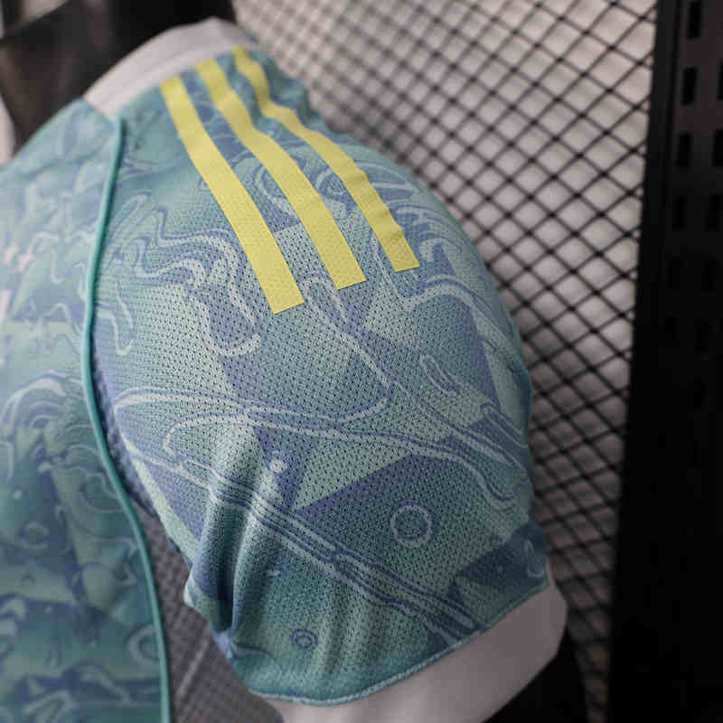 Player Version 2025-26 Juventus Away Light Green Thailand Soccer Jersey AAA-888