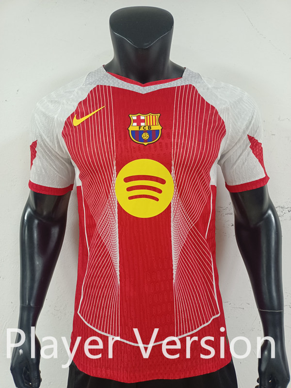 Player Version 2025-2026 Special Version Barcelona Red Thailand Soccer Jersey AAA-0871