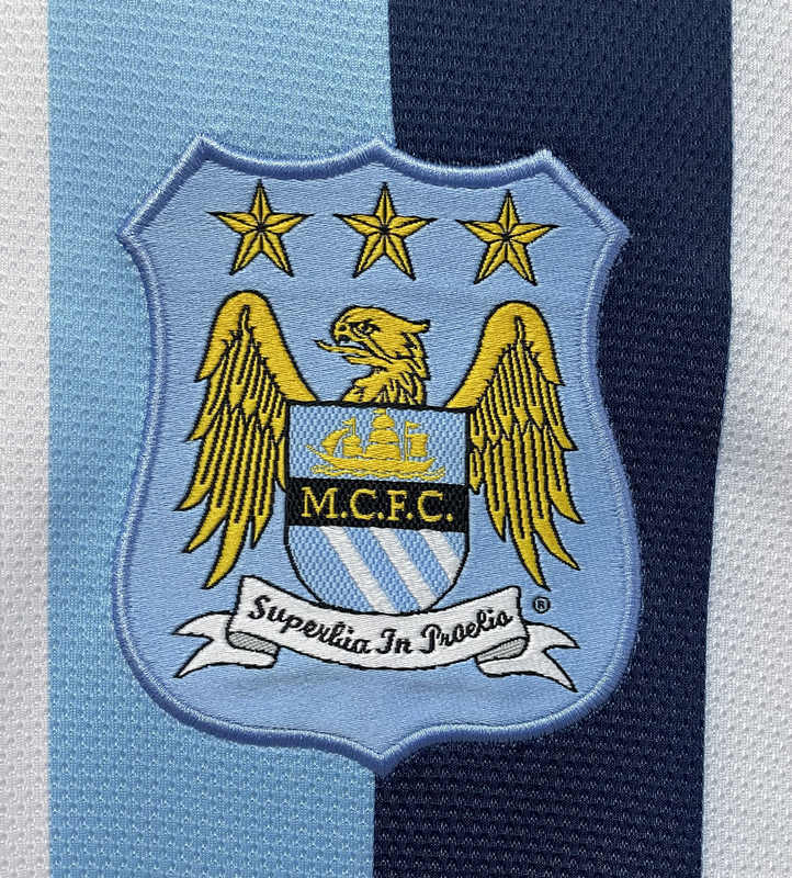 Retro Version 13-14 Manchester City 2nd Away White Thailand Soccer Jersey AAA-811