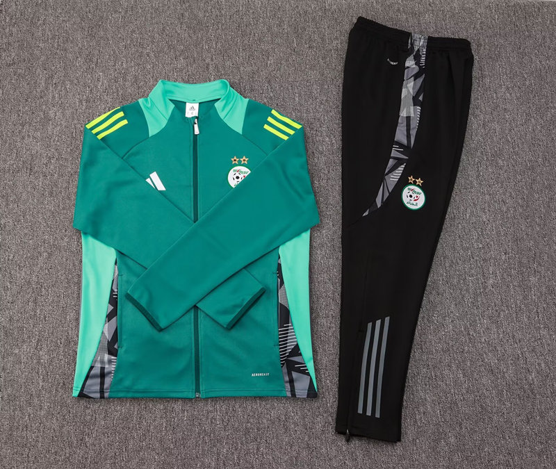2024-2025 Algeria Green Thailand Soccer Jacket Uniform-411