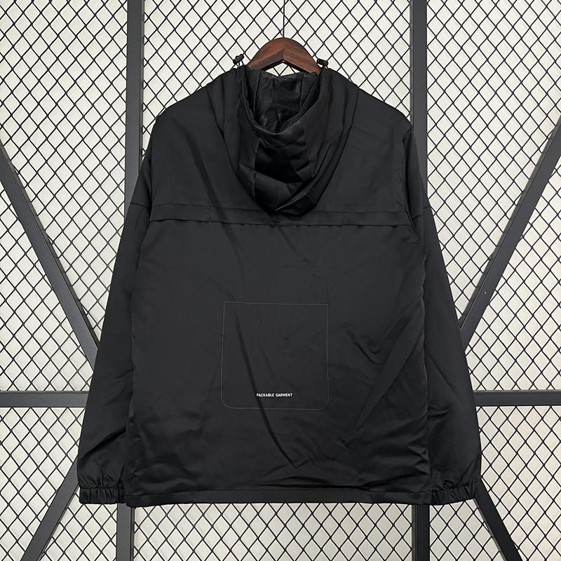 Nike Black Thailand Trench Coats With Hat-0255