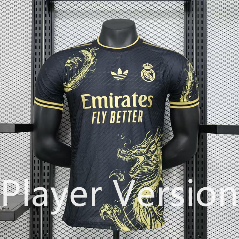 Player Version 2024-2025 Special Version Real Madrid Black Thailand Soccer Jersey AAA-888