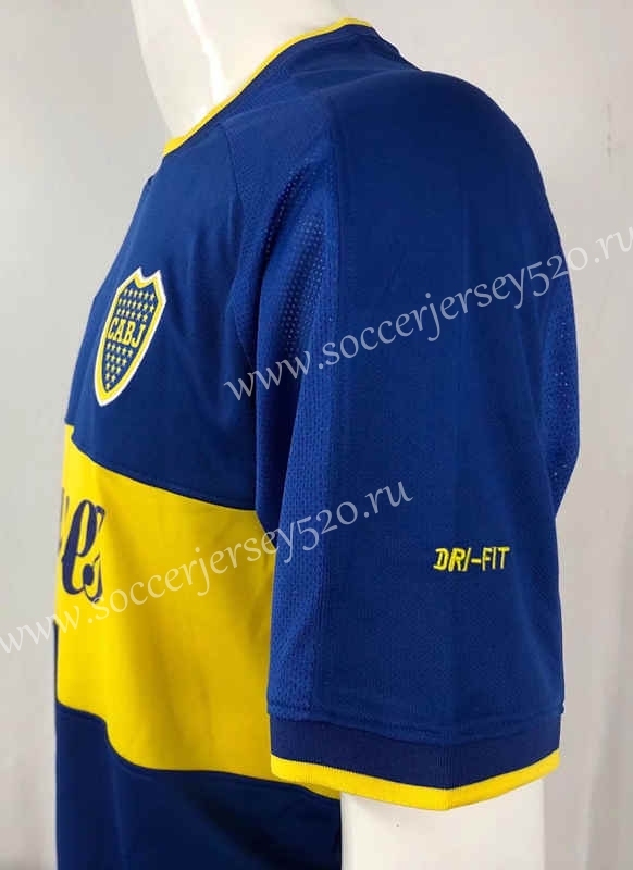 Retro Version 00-01 Boca Juniors Home Blue Thailand Soccer Jersey AAA-503