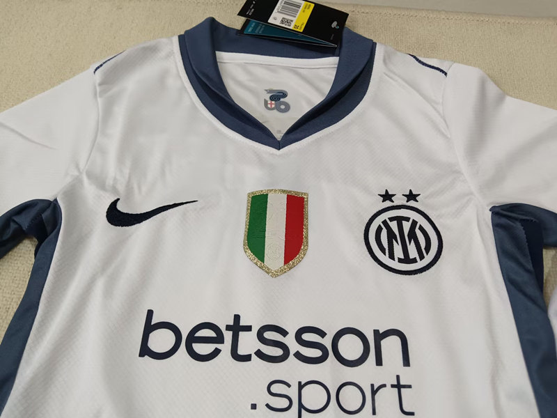 2024-2025 Inter Milan Away White Kid/Youth Soccer Uniform-507