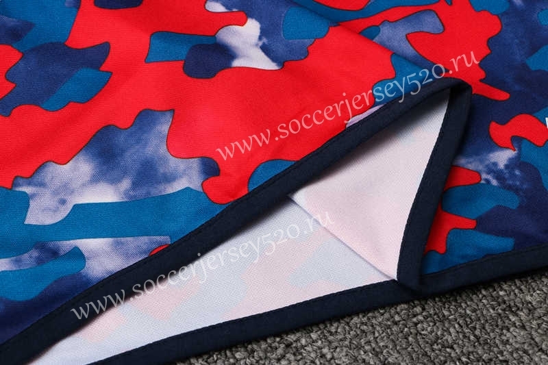 2021-2022 Bayern München Red&Blue Thailand Soccer Tracksuit-815