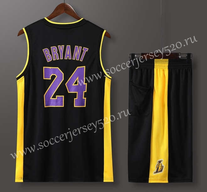 Los Angeles Lakers Black #24 NBA Uniform-613