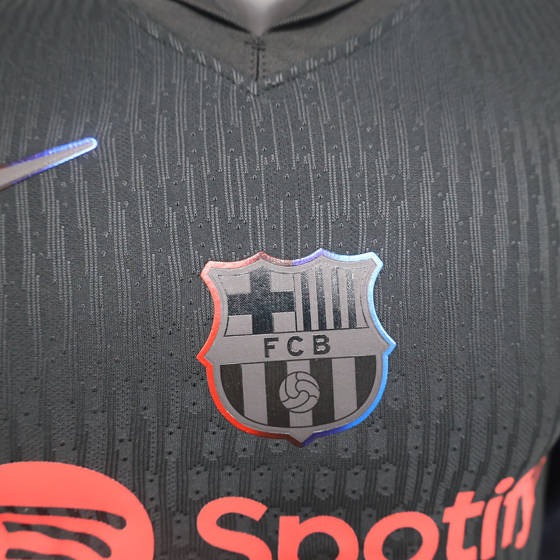Player Version 2024-2025 Barcelona Away Black Thailand Soccer Jersey AAA-888