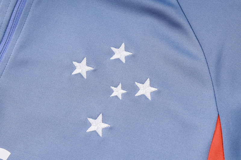 2024-2025 Cruzeiro EC Gray Thailand Soccer Tracksuit-815