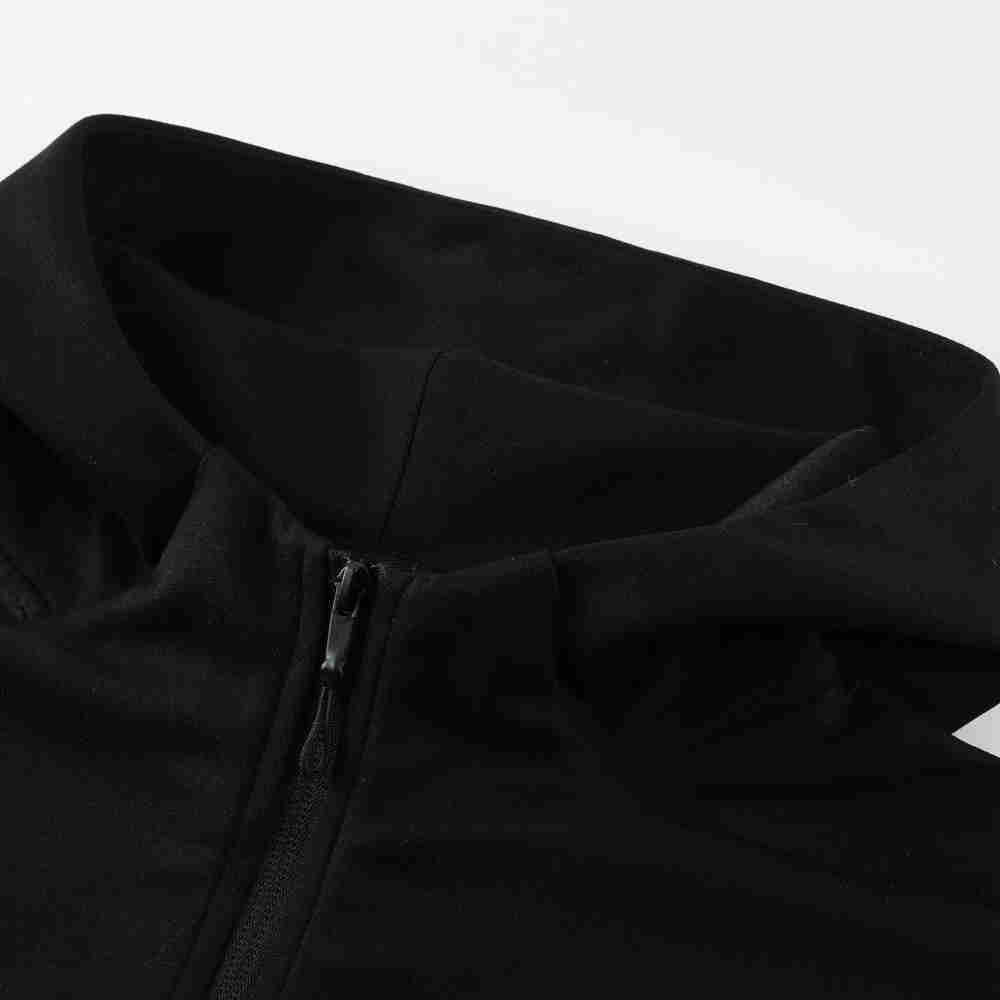2024-2025 Black Thailand Soccer Jacket Uniform With Hat-LH
