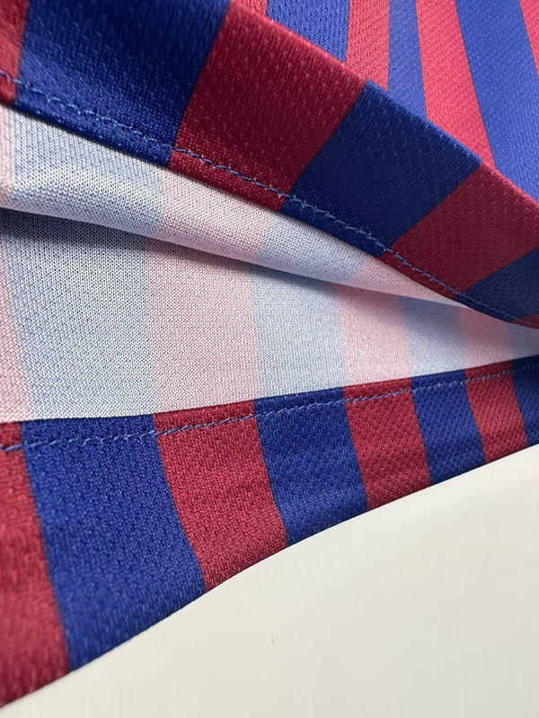 Retro Version 18-19 Barcelona Home Blue&Red Thailand Soccer Jersey AAA-811