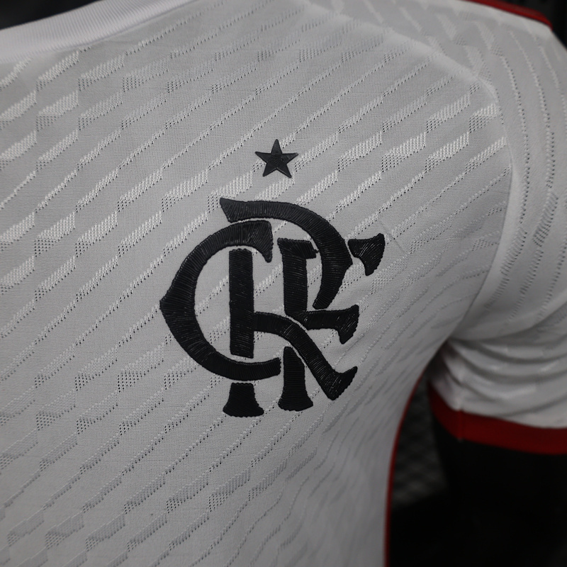 Player Version 2024-2025 Flamengo Away White Thailand Soccer Jersey AAA-888