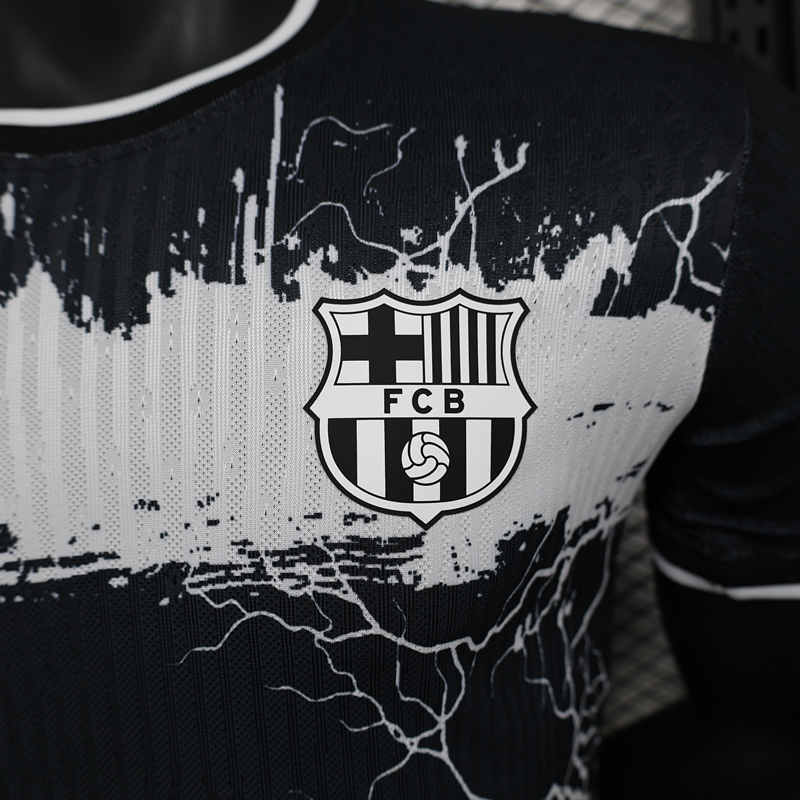 Player Version 2024-2025 Special Version Barcelona Black Thailand Soccer Jersey AAA-888
