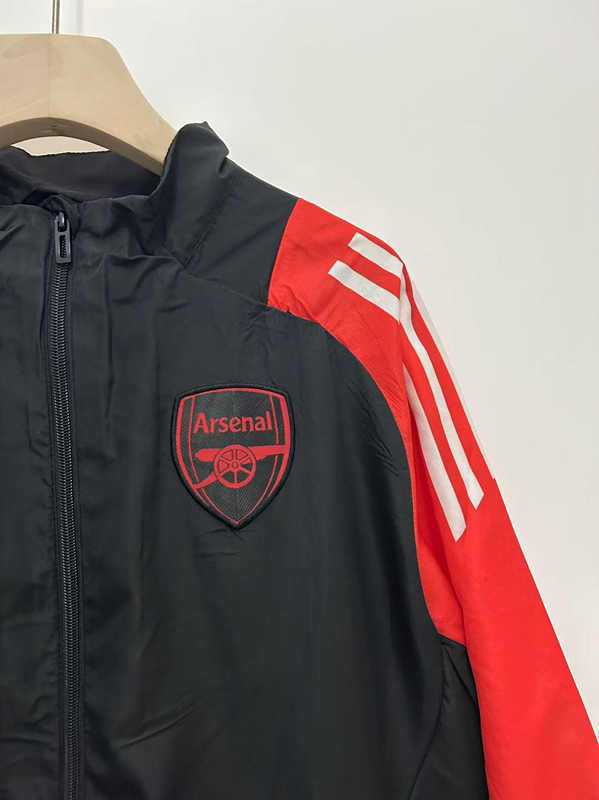 (S-3XL) 2025-2026 Arsenal Red&Green Thailand Trench Coats-0255
