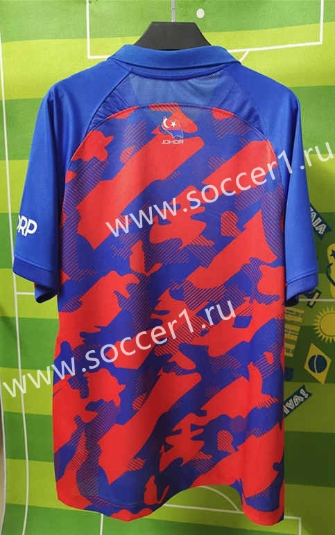 2023-2024 Johor Darul Ta'zim Home Red&Blue Thailand Soccer Jersey AAA-HR