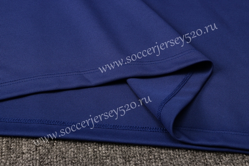 2021-2022 Barcelona Camouflage Blue (Green Sleeved) Short-sleeved Thailand Soccer Tracksuit Uniform-815