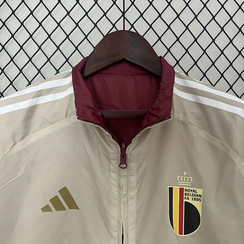 2024-2025 Belgium Maroon&Beige Thailand Double-Sided Wear Thailand Trench Coats-0255