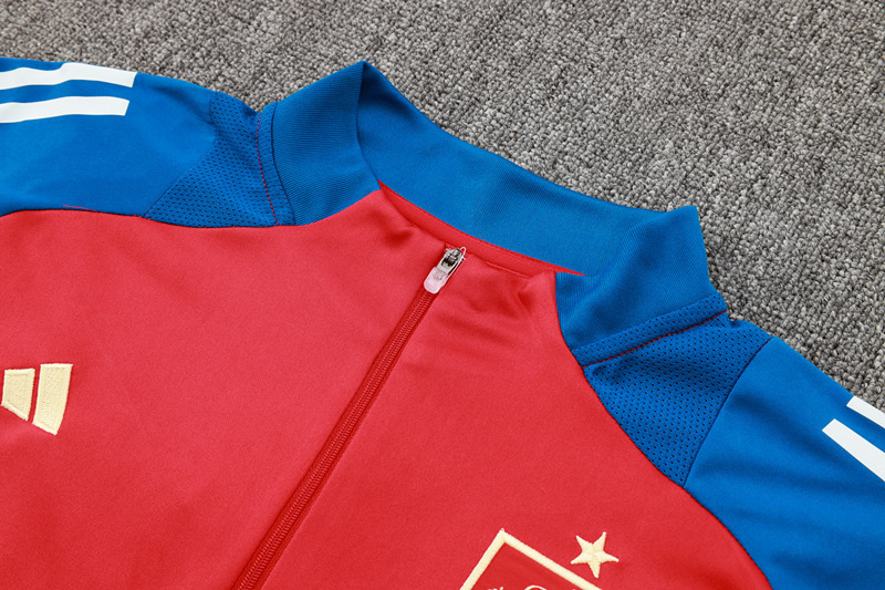 2024-2025 Spain Red Thailand Soccer Tracksuit-815