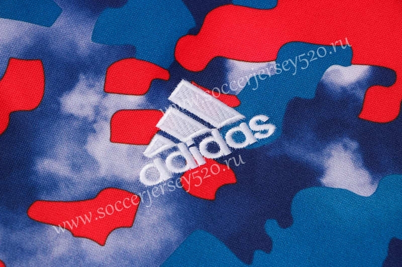 2021-2022 Bayern München Red&Blue Thailand Soccer Tracksuit-815