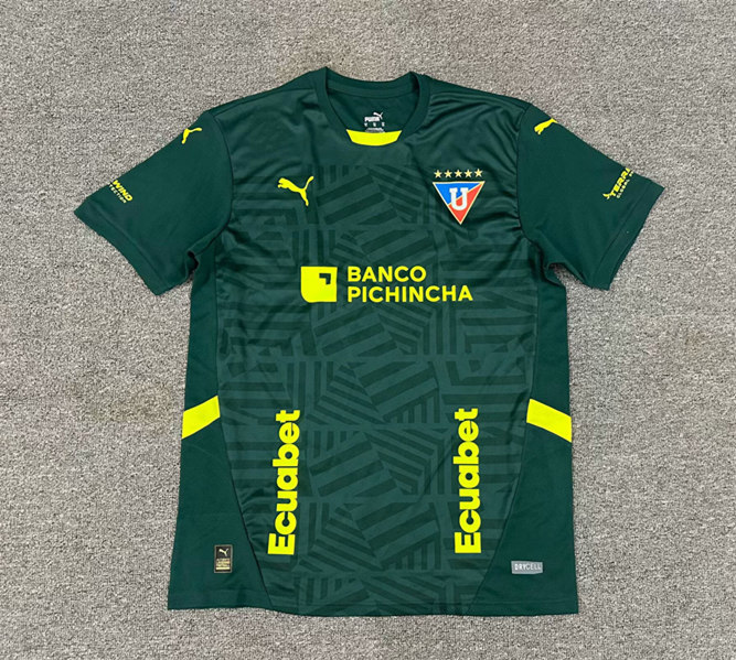 （s-4xl）25-26 LDU Quito 2nd Away Green Thailand Soccer Jersey AAA-512