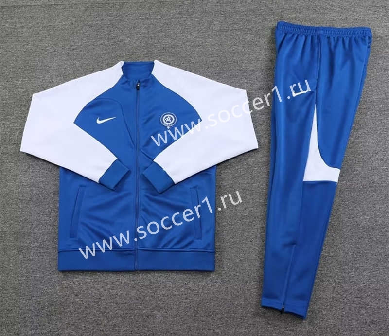 Commemorative Version Atletico Madrid Blue Thailand Soccer Jacket Uniform-7411