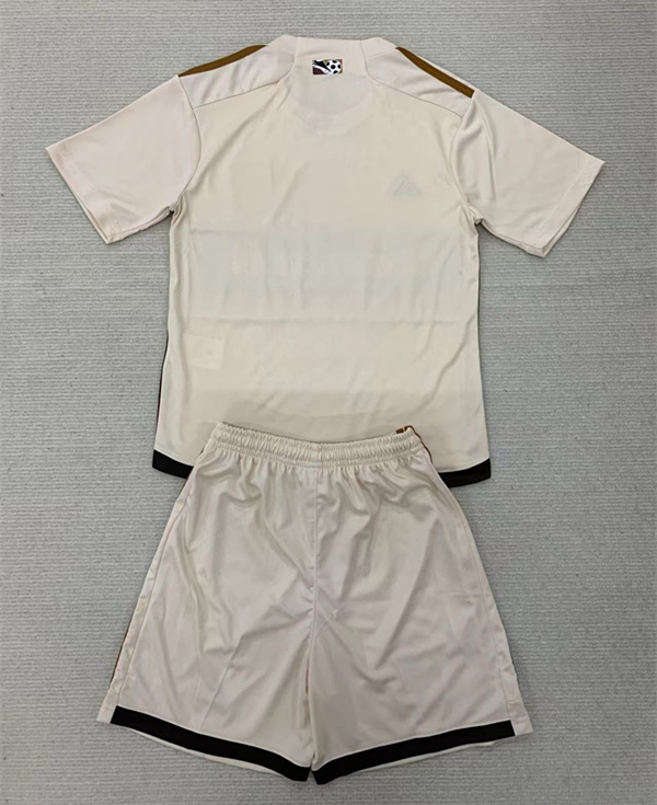 2024-2025 Los Angeles Galaxy 2nd Away Beige Kids/Youth Soccer Uniform-AY