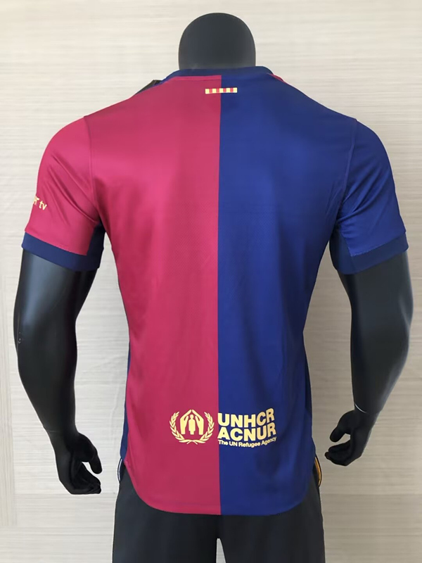 (S-4XL) 24-25 Lunisolar Version Barcelona Red&Blue Thailand Soccer Jersey AAA-4855
