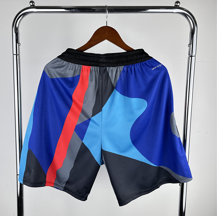 2024 City Edition Brooklyn Nets Colorful NBA Shorts-311