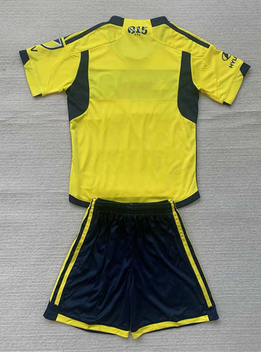 2024-2025 Nashville SC Home Yellow Kids/Youth Soccer Uniform-AY