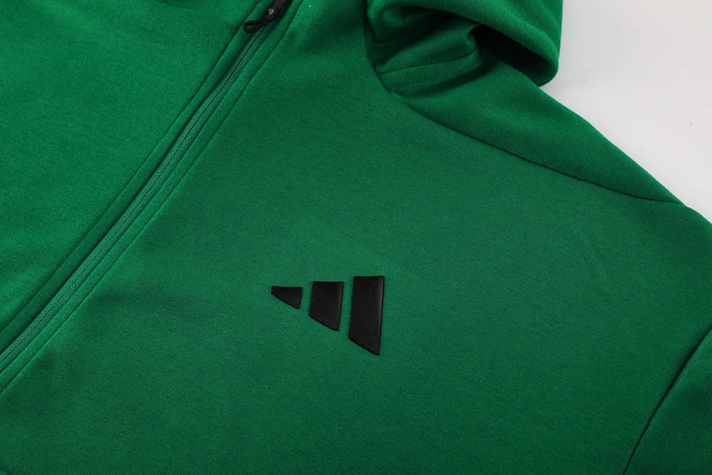 2024-2025 Adidas Green Thailand Soccer Jacket Uniform With Hat-LH