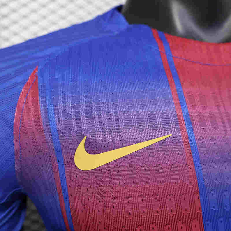 Player Version 2025-2026 Barcelona Home Red&Blue Thailand Soccer Jersey AAA-888