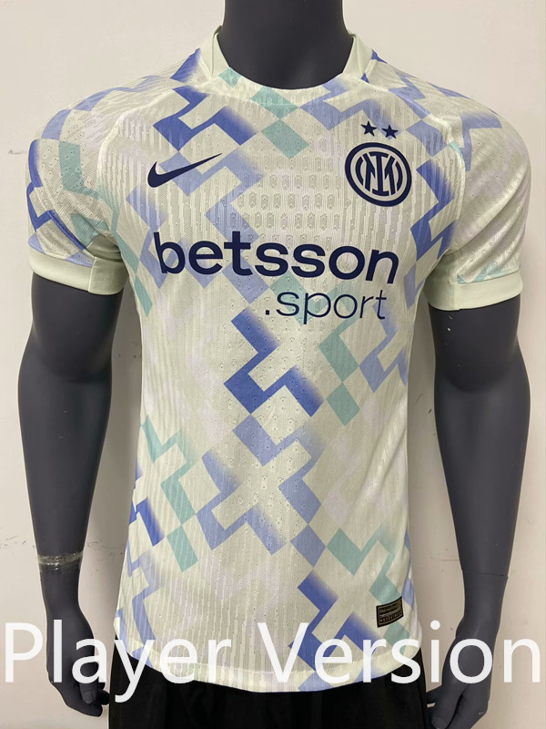 (S-3XL) Player Version 2025-2026 Inter Milan Away White Thailand Soccer Jersey AAA-5931