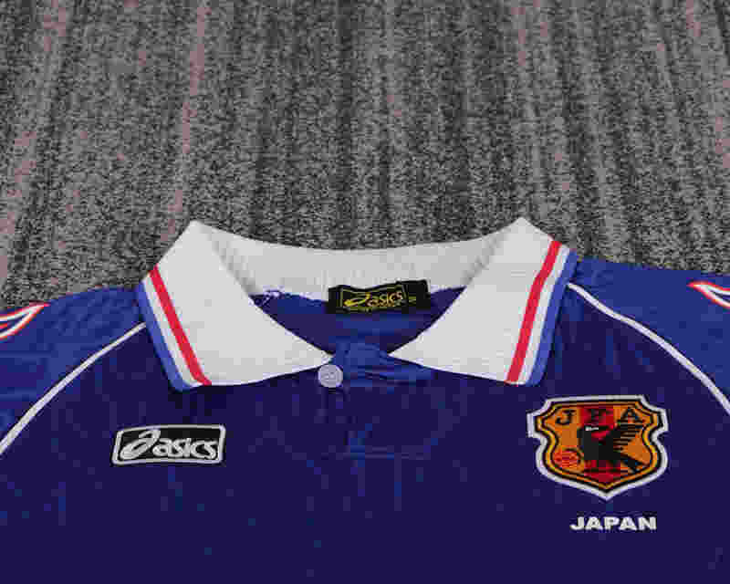 Retro Version 1998 Japan Home Blue Kid/Youth Soccer Uniform-6748