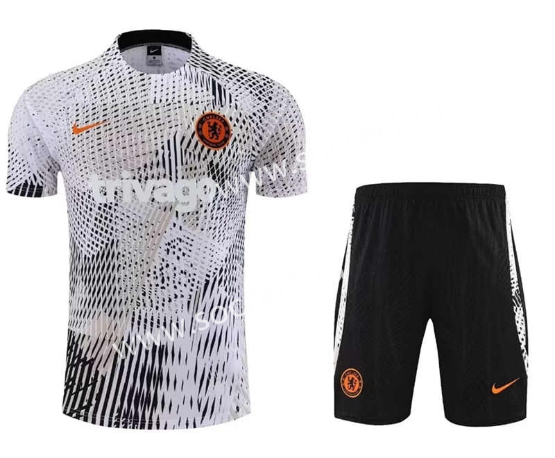 2023-2024 Chelsea White Thailand Soccer Uniform-0299