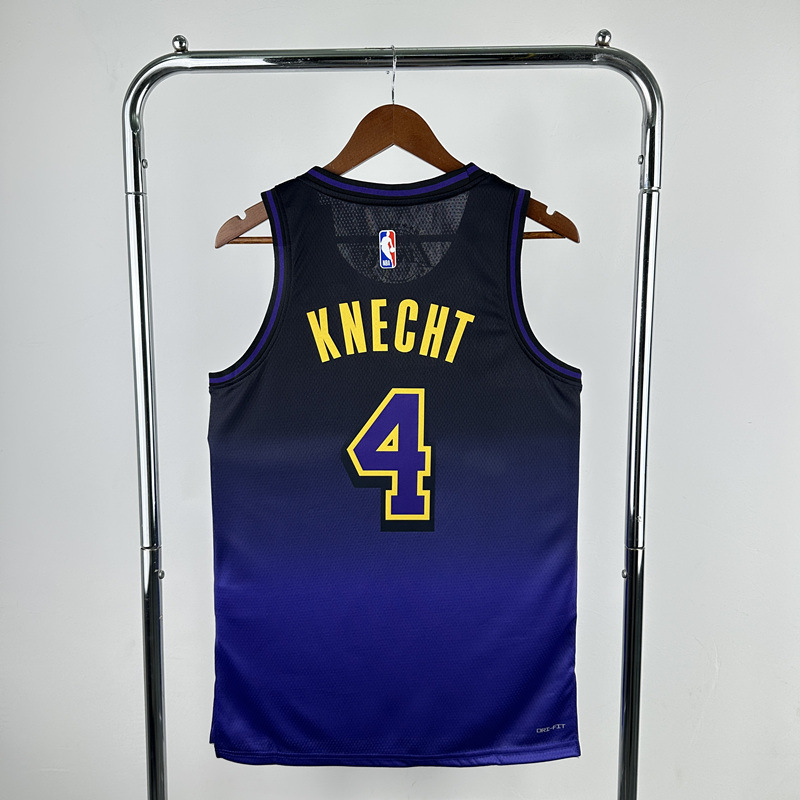 2025 City Edition Los Angeles Lakers Blue&Purple #4 NBA Jersey-311