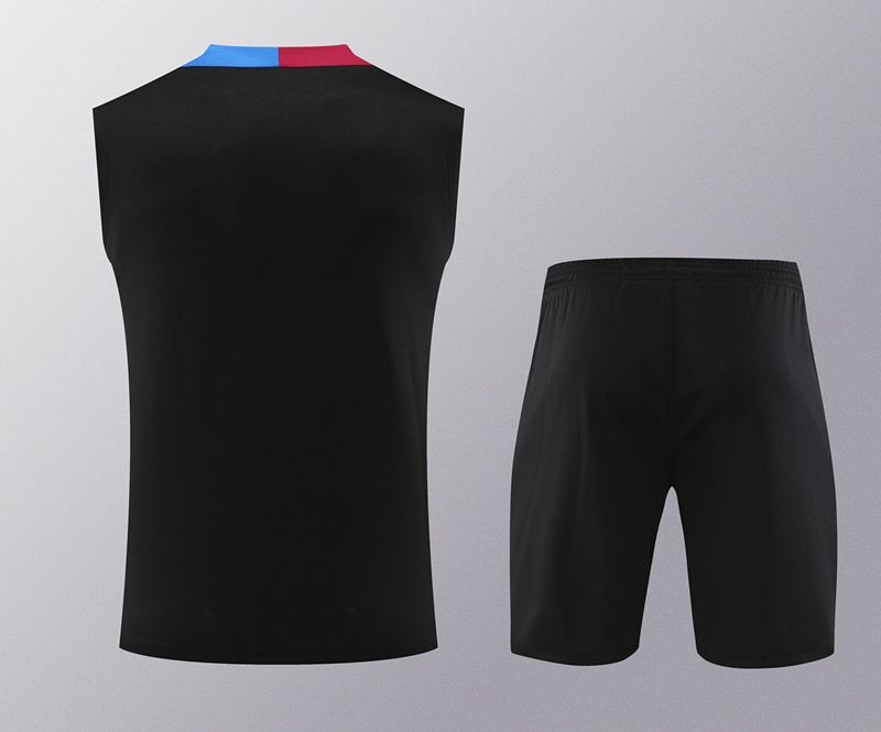 2024-2025 Barcelona Black Thailand Soccer Vest Uniform-418