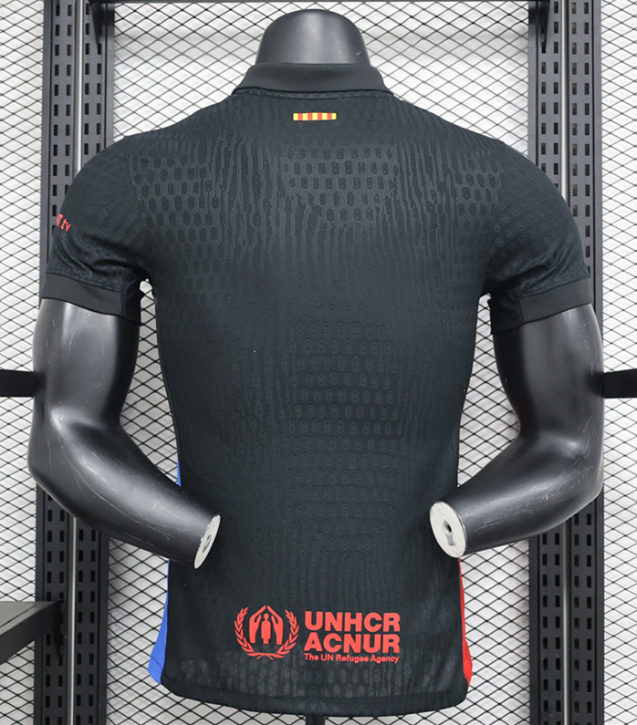 Player Version 2024-2025 Barcelona Away Black Thailand Soccer Jersey AAA-888