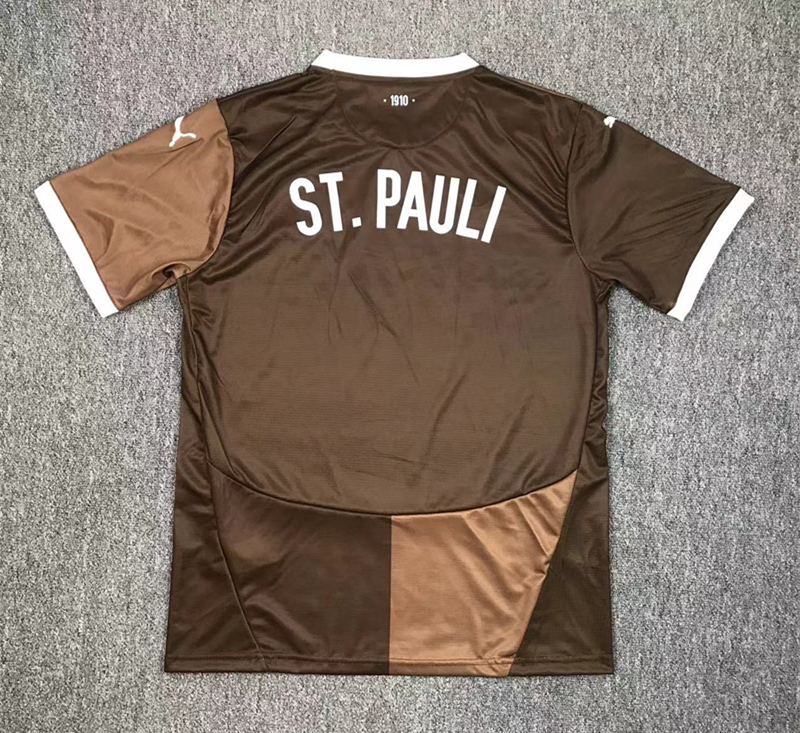 2024-2025 FC St. Pauli Home Brown Thailand Soccer Jersey AAA-417