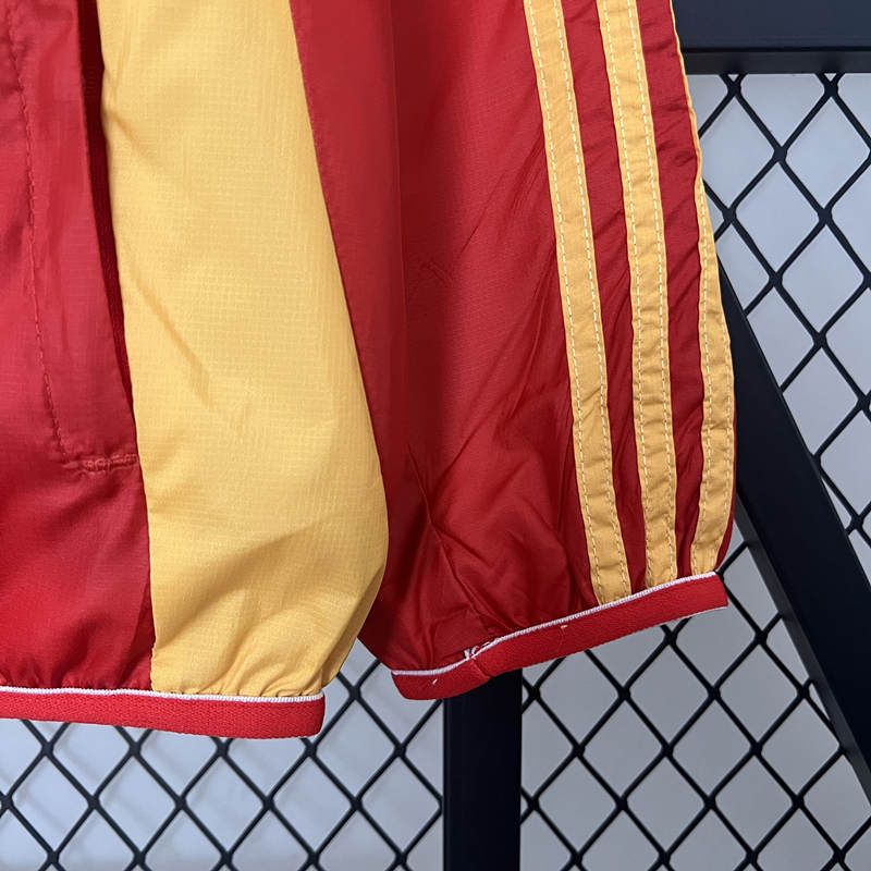 2024-2025 Spain Yellow&Red Thailand Double-Sided Wear Thailand Trench Coats-0255