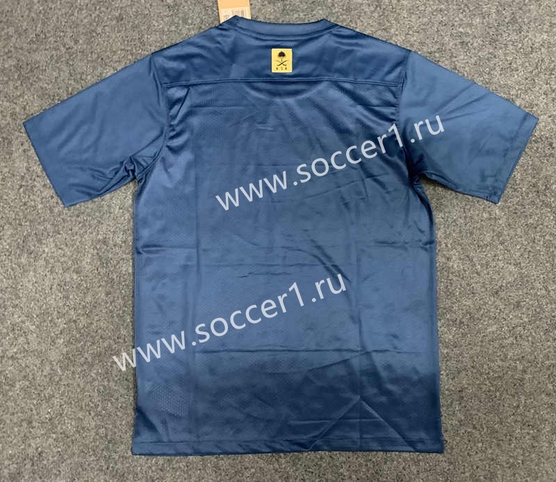 (S-4XL) 2023-2024 Al-Nassr FC Away Black&Blue Thailand Soccer Jersey AAA-GB