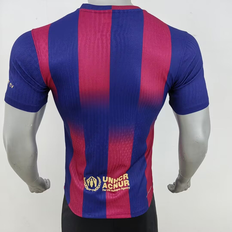 Player Version 2025-26 Barcelona Home Red&Blue Thailand Soccer Jersey AAA-7959