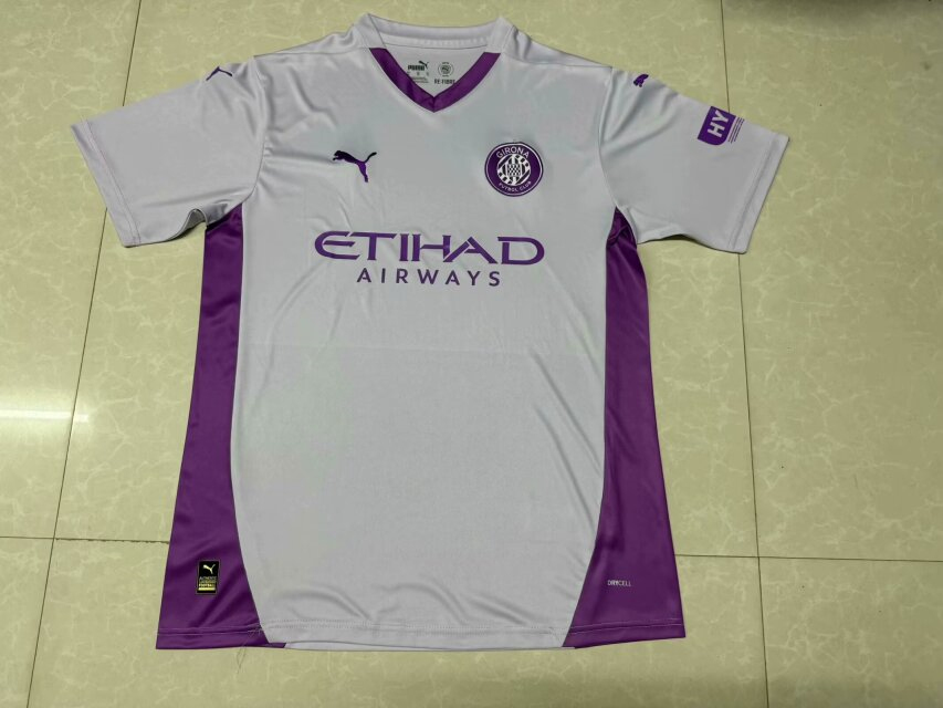 2024-2025 Girona FC Away Light Gray Thailand Soccer Jesrey AAA-2044